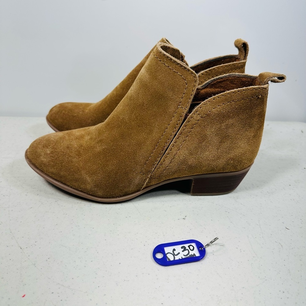 DIBA Layla Suede Bootie Cognac Womens Size 7.5